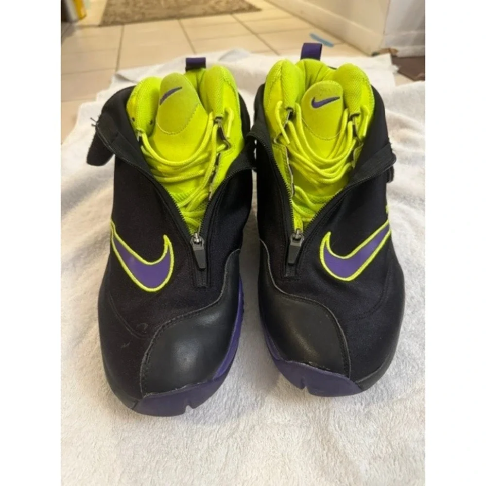 Nike Air Zoom Flight The Glove Black Court Purple Volt 616772-003 Mens 14